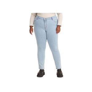 Levis Plus Size 721 Checked Print High Rise Skinny Jeans
